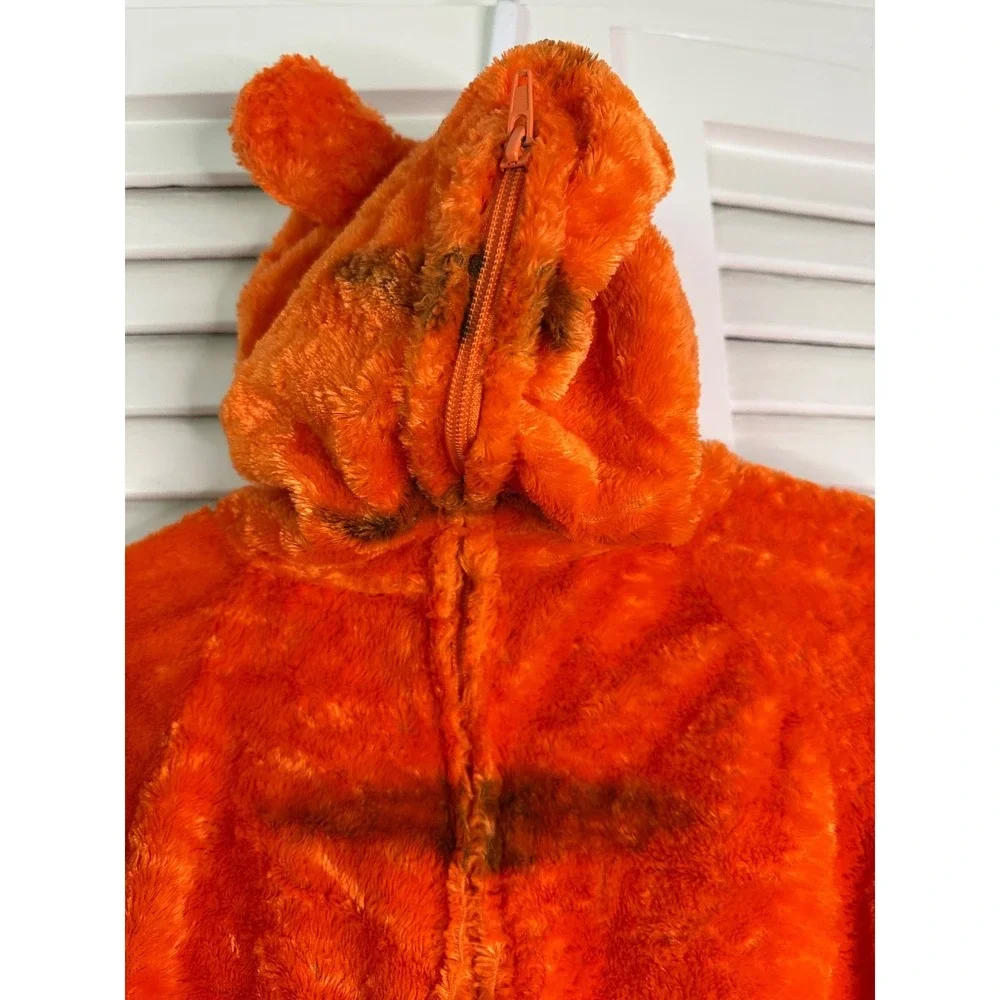 Disney Store Children's Size XS / 4 Plush Hooded Tigger Costume Padded Tummy